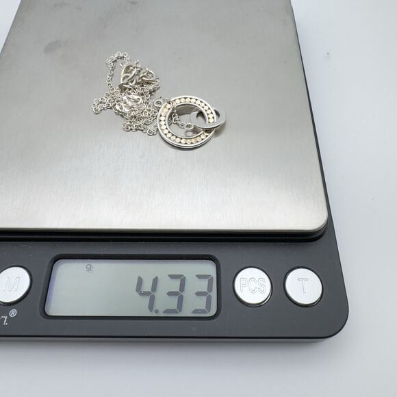 Anna Beck Classic Necklace 18k Gold Plated Sterling Silver Reversible 16-18" - Picture 8 of 8